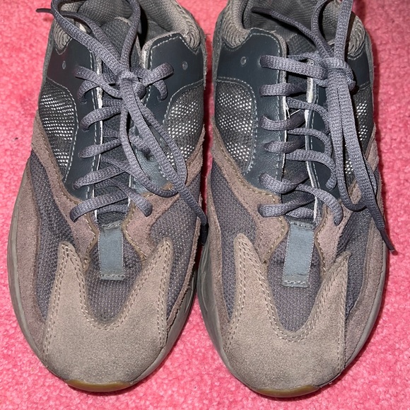 Yeezy Shoes - Gray and green Yeezy boost sneakers